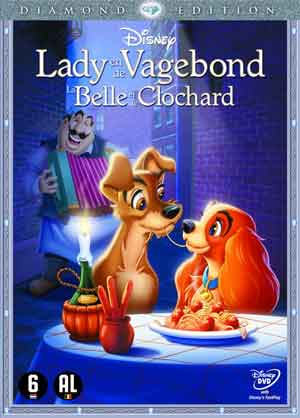 Lady en de Vagebond Disney Honden Film